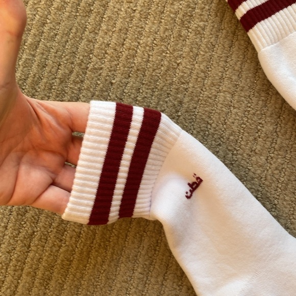 KOTN Long Crew Above the Ankle Socks, white long socks size 8, s/m - Picture 4 of 8